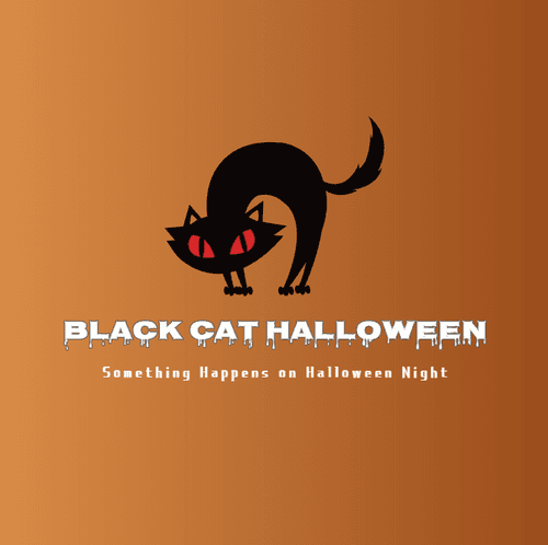 BLACK CAT HALLOWEEN