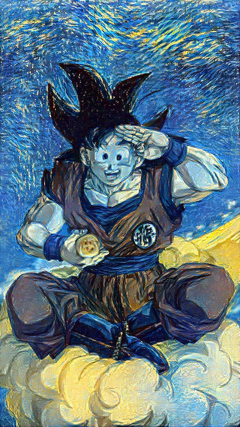 Dragon Ball Z Dragon Ball Super Flying Gohan Van Gogh Dragon Ball Z RARE OpenSea