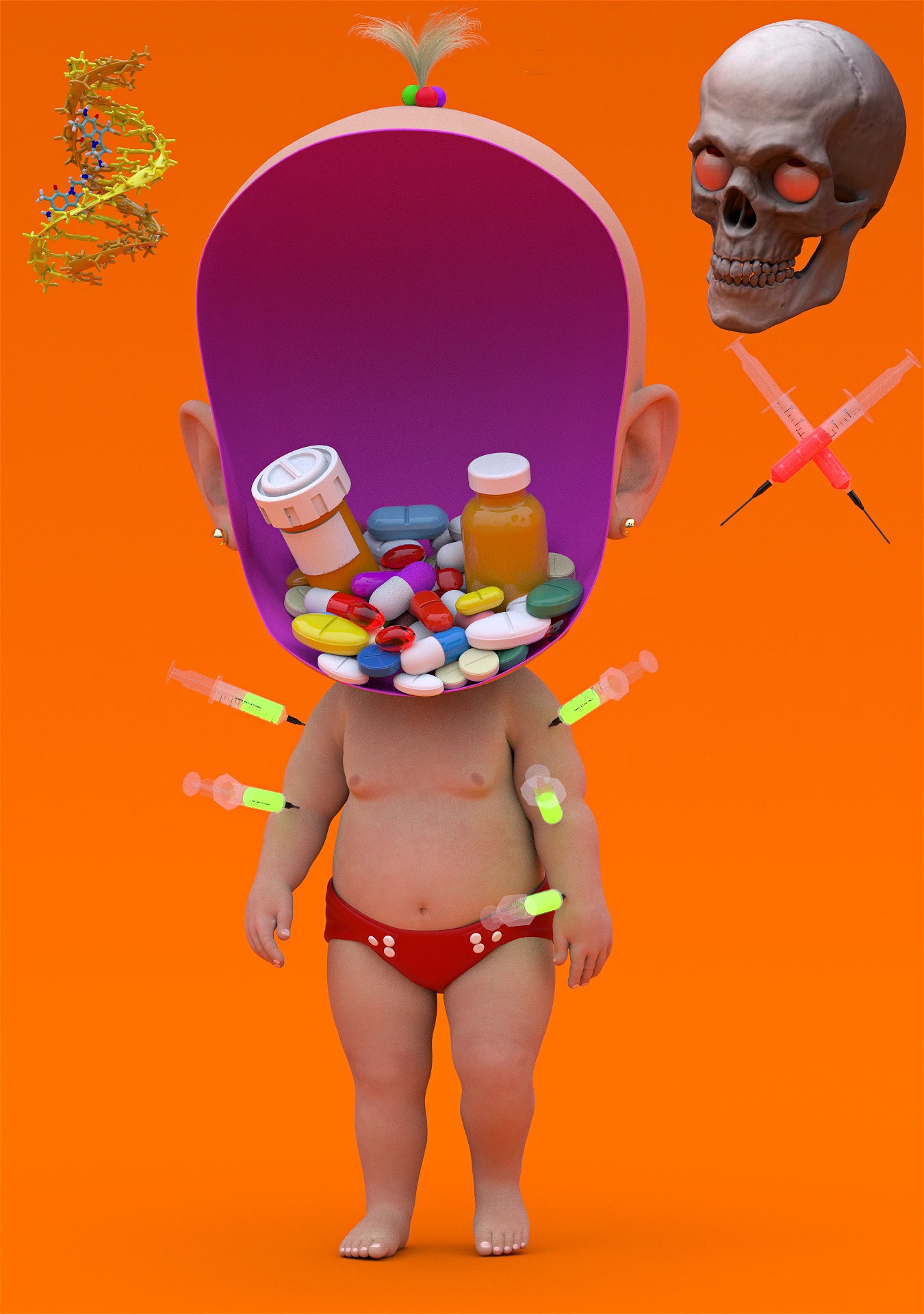 BABY WITHOUT FACE - DRUGS
