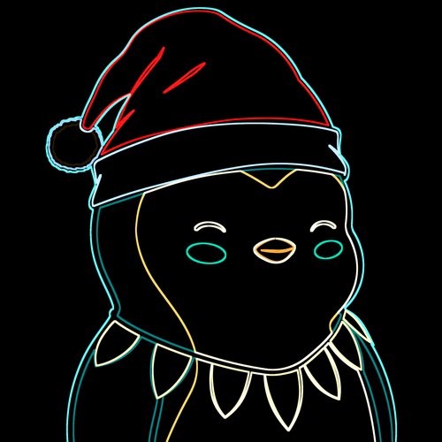 Neon Pudgy Penguin 496