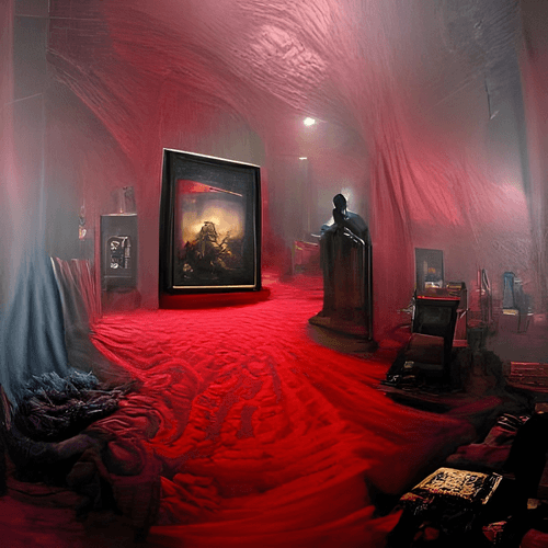 AI MASTERPIECE #1256 - THE RED ROOM