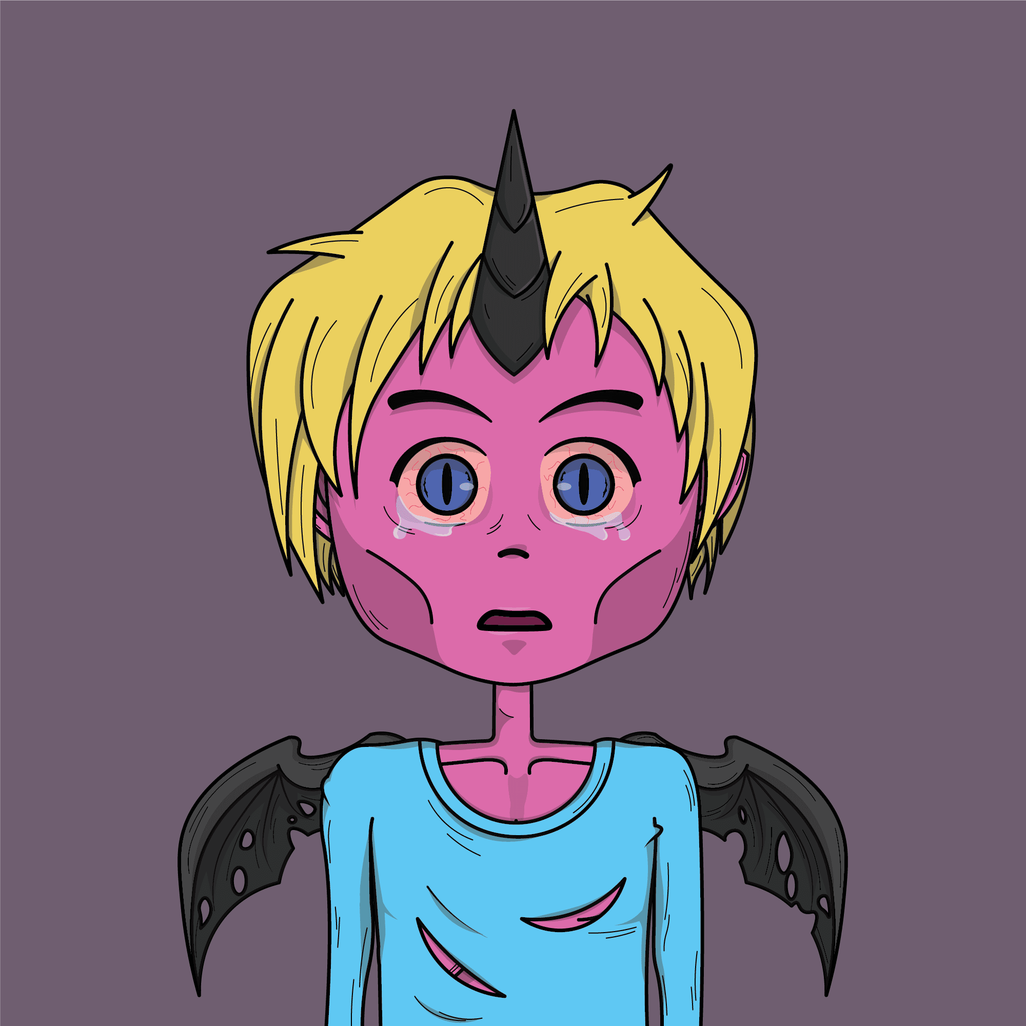 Sad Skinny Demon Kid #309