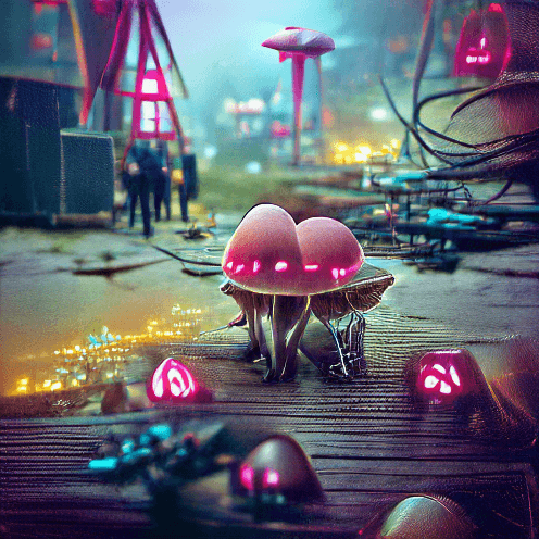 Cyberpunk Mushrooms
