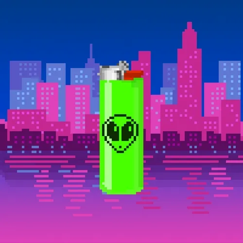 #007 - Alien lighter - Pack of Cigarettes