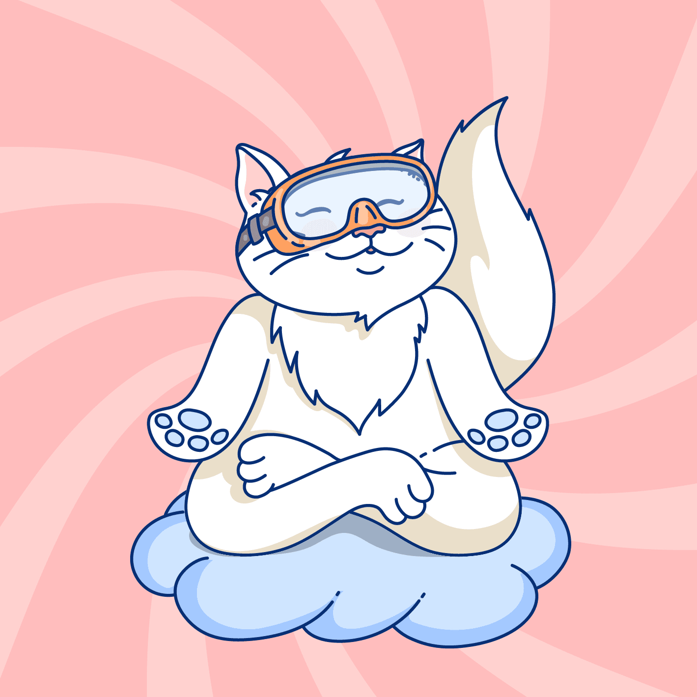 Meditating Cat #71