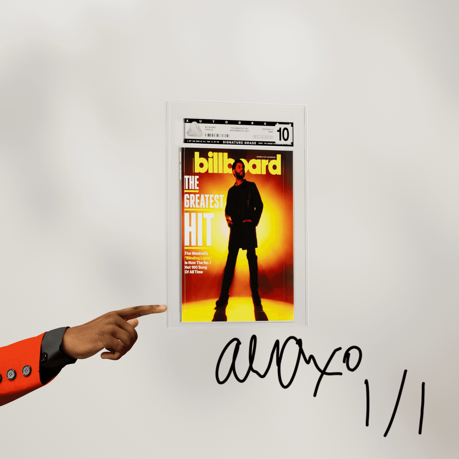 The Weeknd Signed Magazine #1