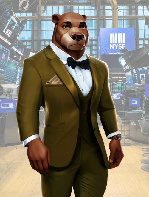 Wall Street Avatar Suited Bear #239