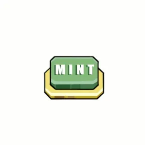 A common mint button