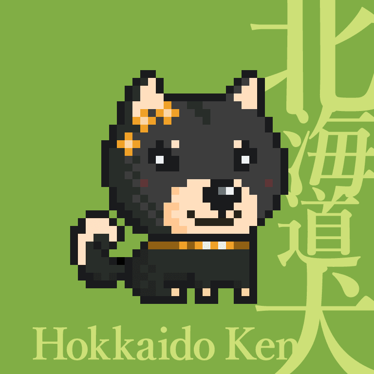 Hokkaido Ken 003 黒褐色 F Nihon Ken Opensea