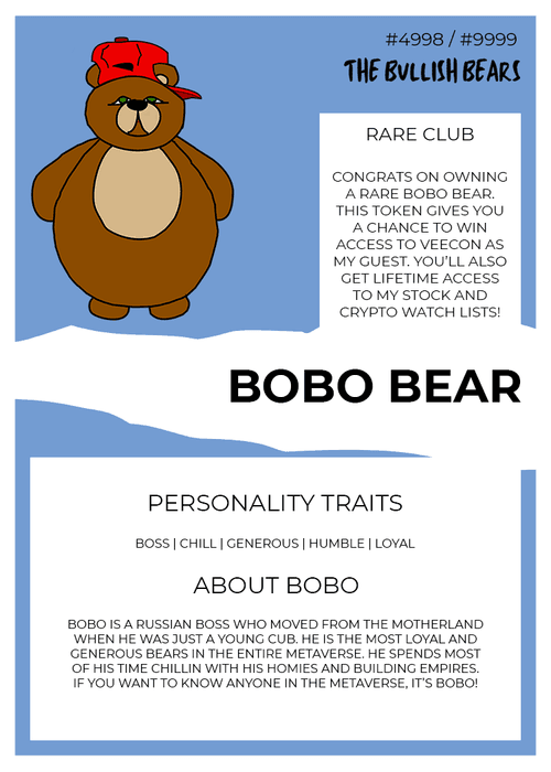 Bobo Rare 4998