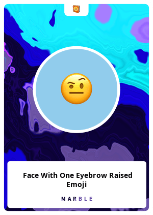 One Eyebrow Raised Emoji 🤨