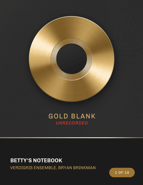 Betty's Notebook Gold Blank