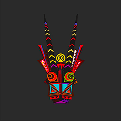 3D AFRICAN MASKS collection image