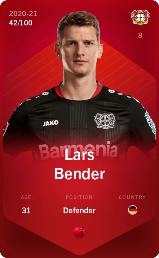 Lars Bender 2020-21 • Rare 42/100