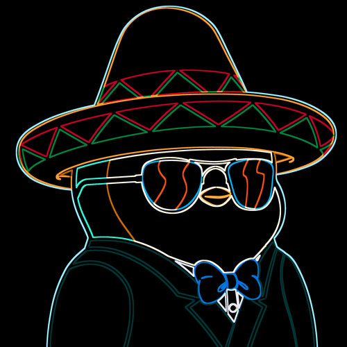 Neon Pudgy Penguin 890