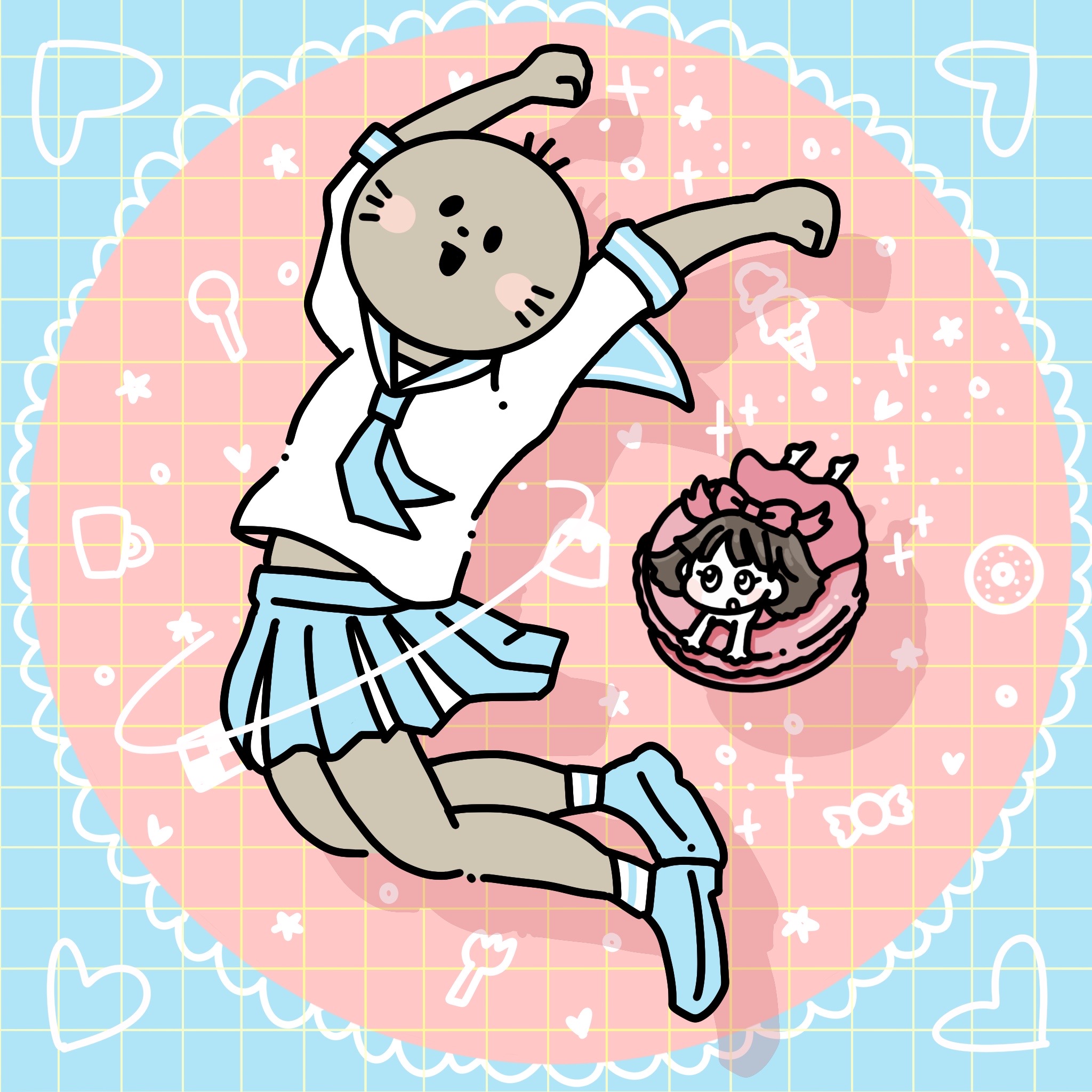 Jumping Girl MOG_ogura Fan Art #2