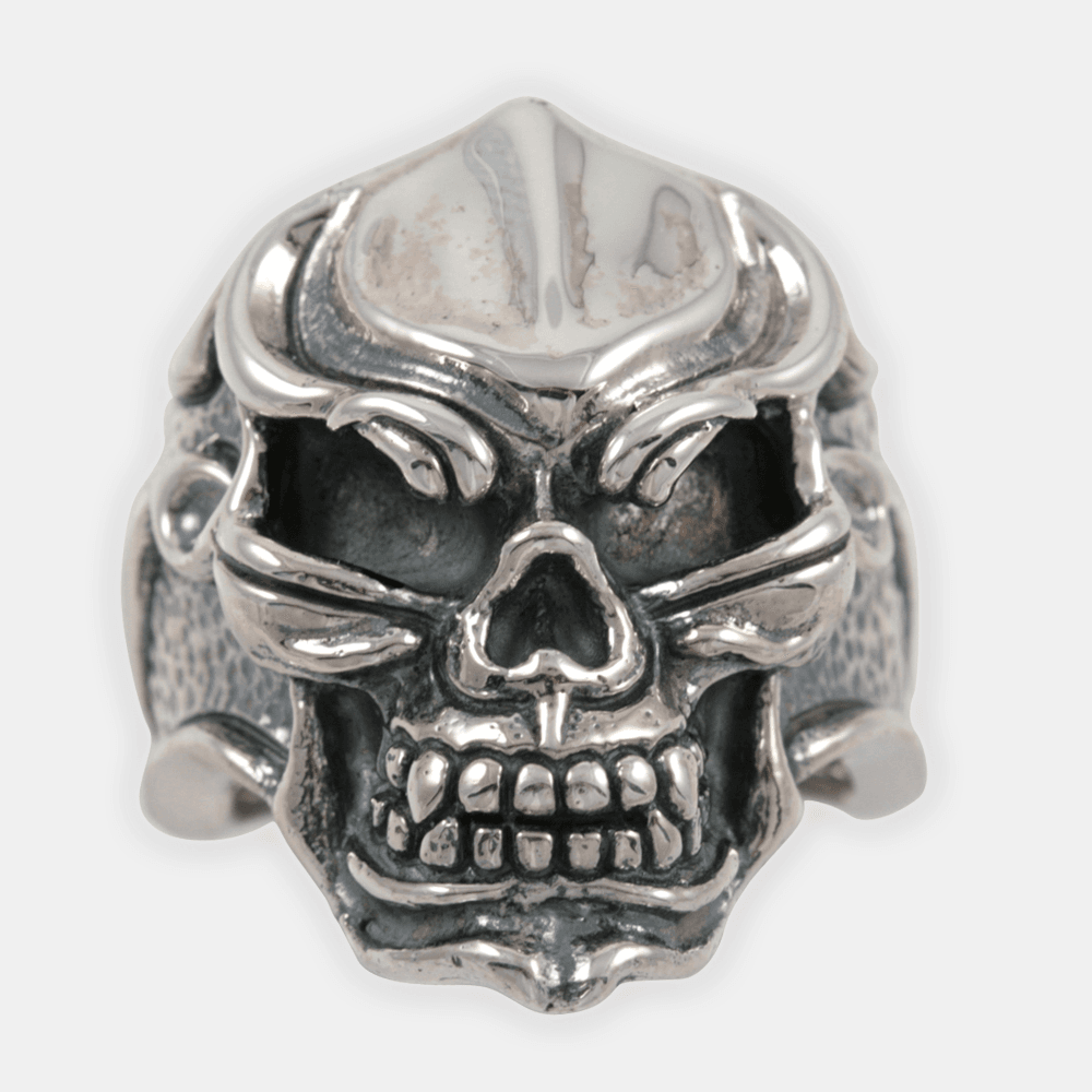 Gothic Harley Rider Skull Ring #1