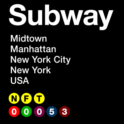 SUBWAY #00053 - Midtown - Manhattan - New York City - New York - USA