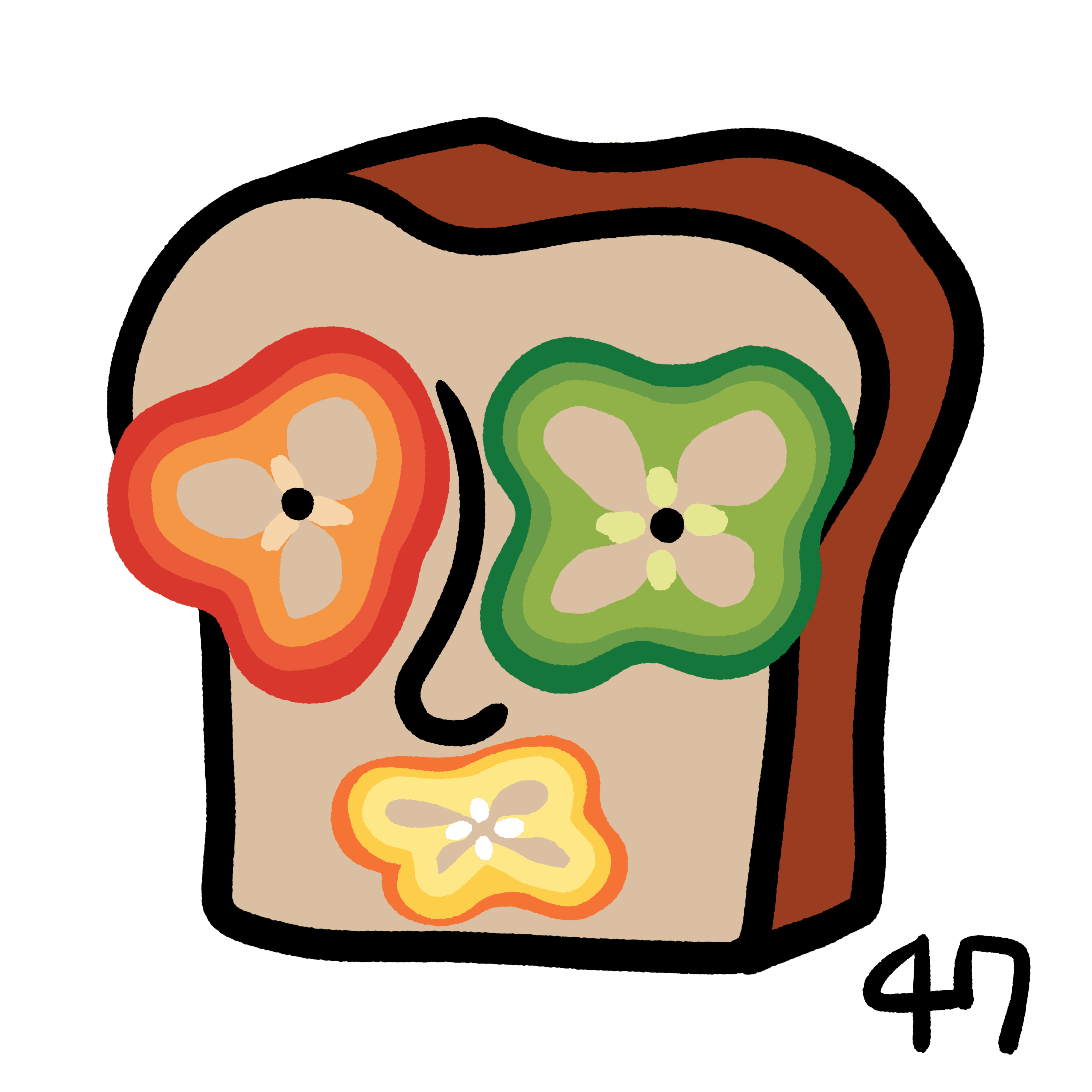 Bread and pepper