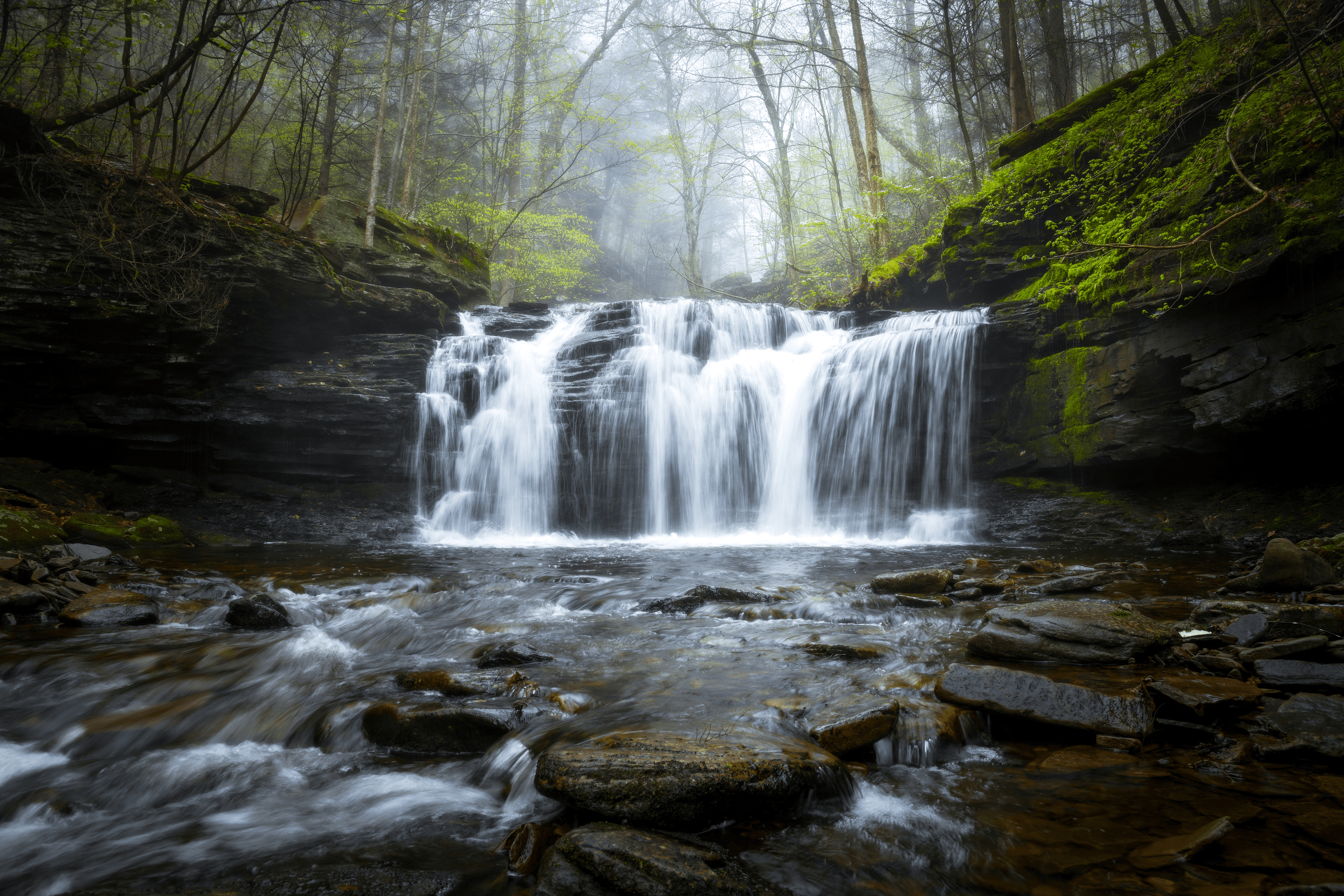 Ricketts Glenn Waterfall River Photo by Dennis Maida