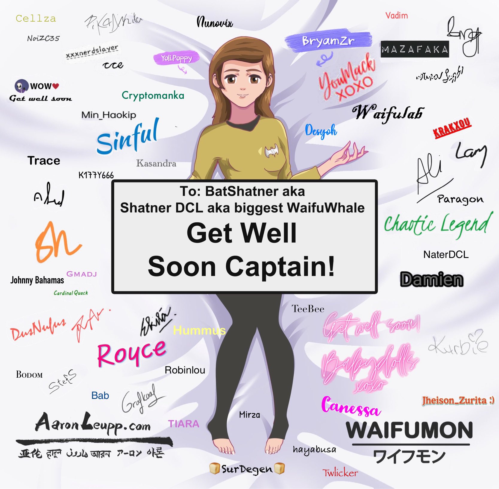 Get Well Soon Captain! - Waifumon