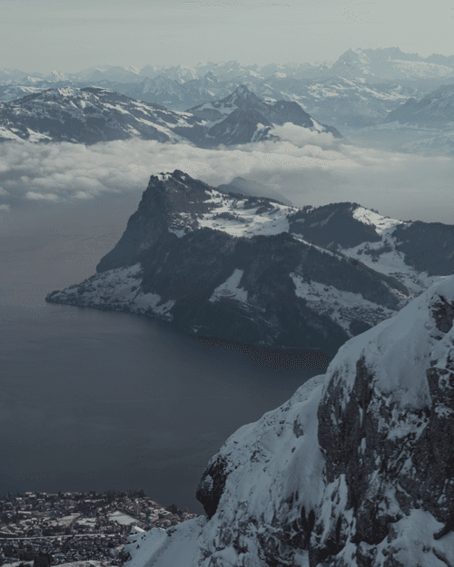 Pilatus, looking down on Luzern