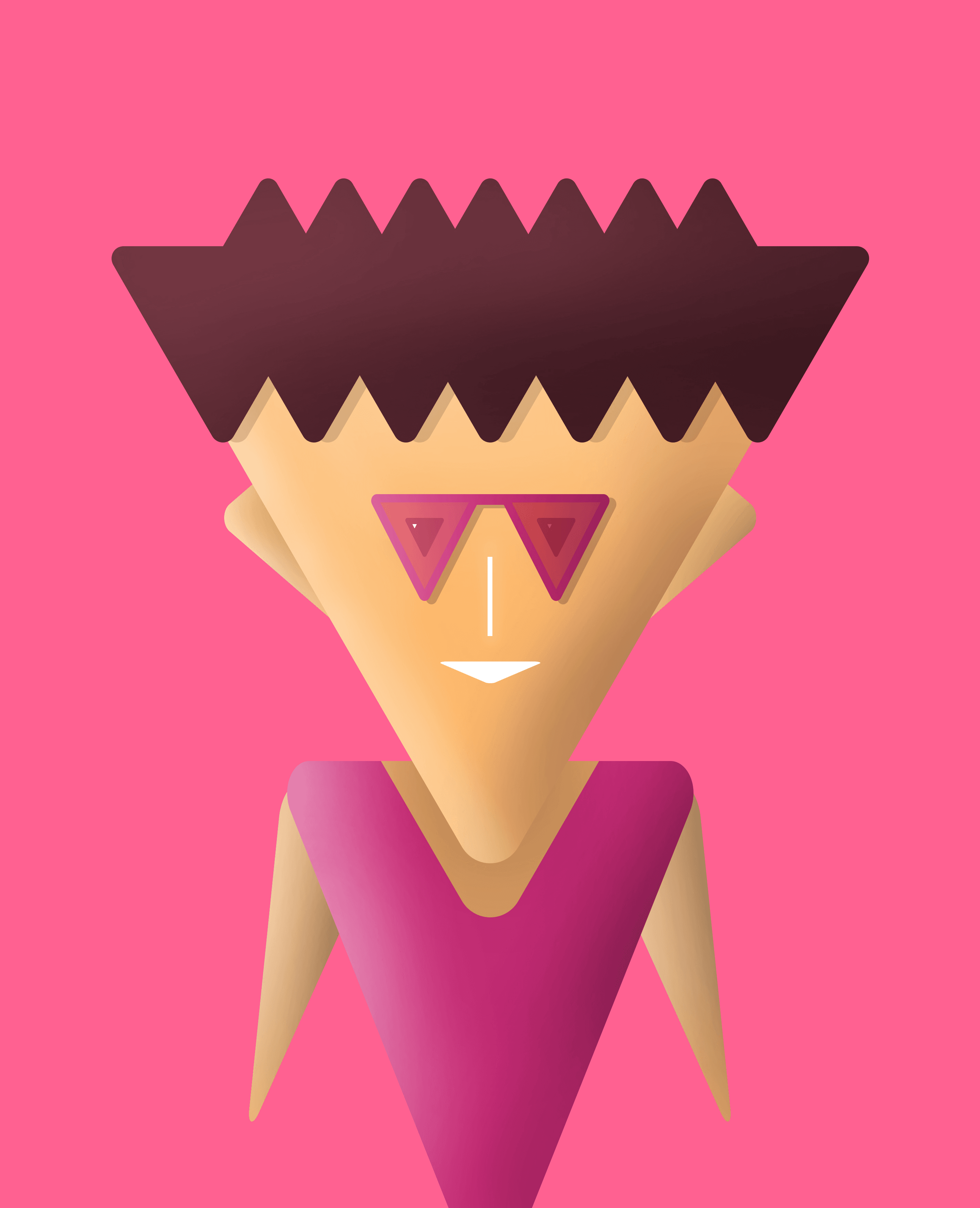 2D Triangle Face Collection Collection OpenSea