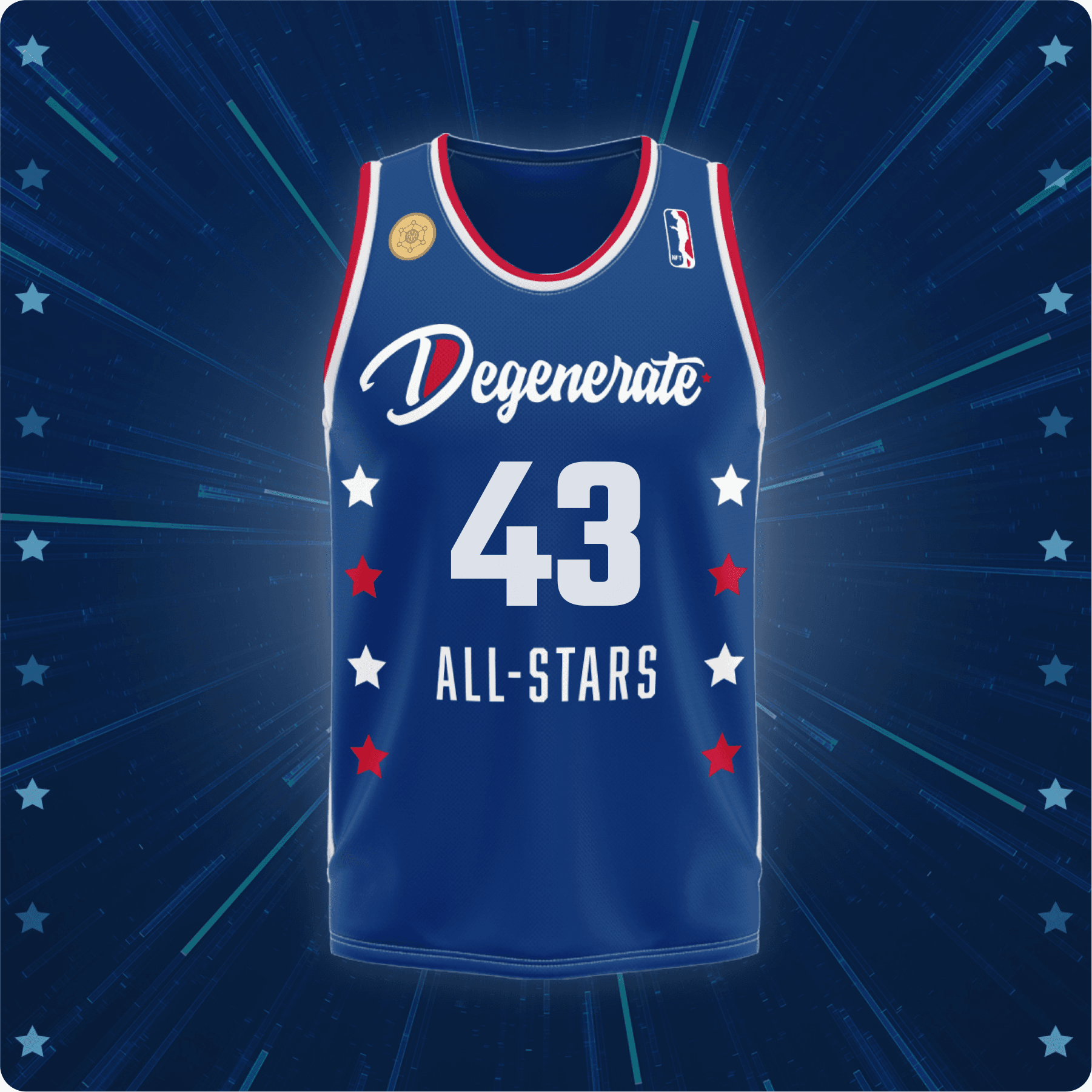 Degenerate All-Stars Jersey Blue #43