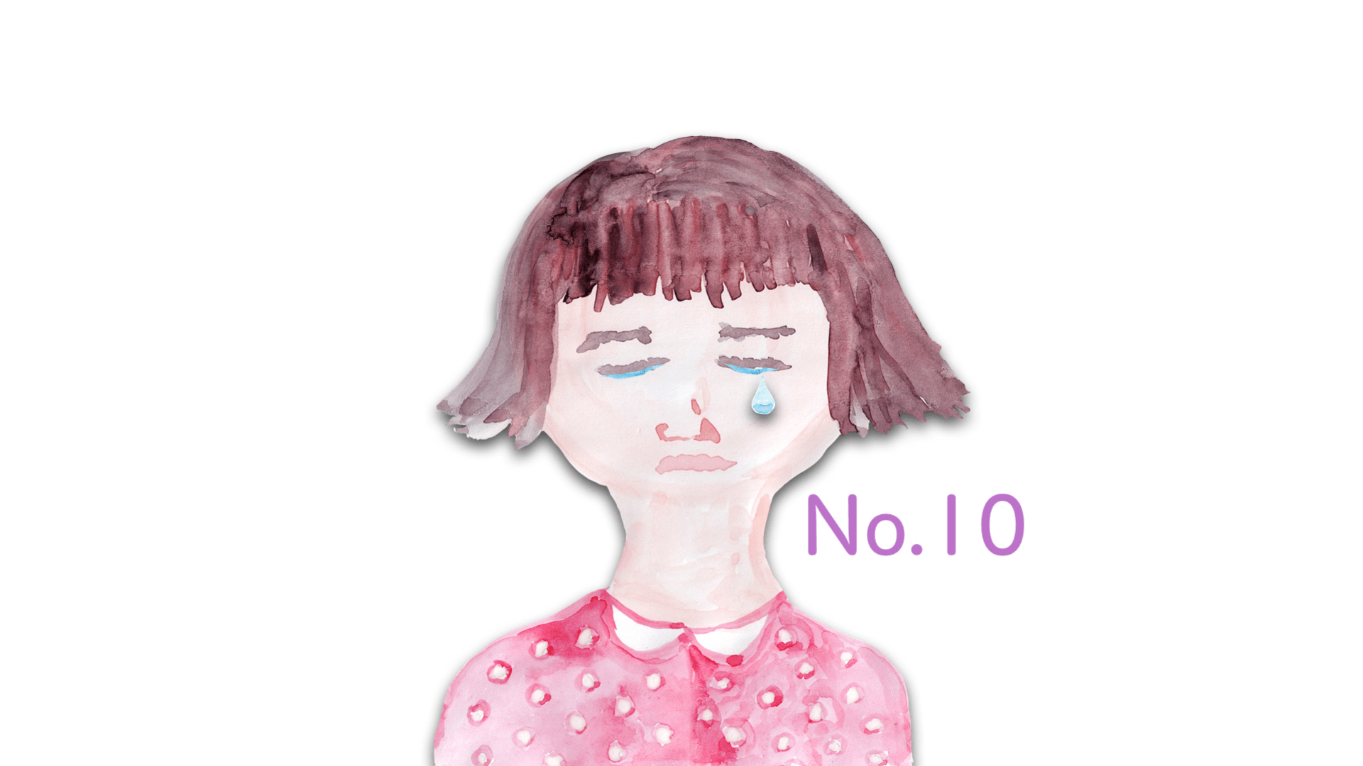 No.10 Tears (Celtic Tin Whistle of DAW and moving watercolor painting) in Japan