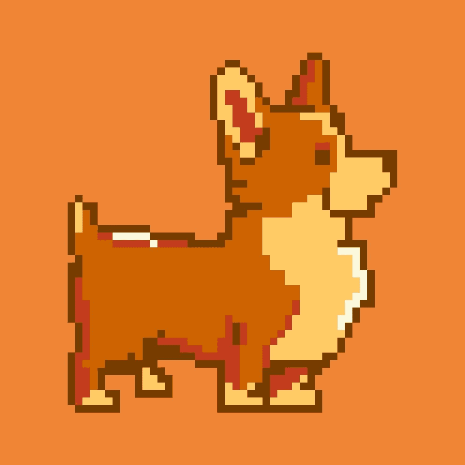 Cute Pixelated Corgi #4 - PIXELATED CORGIS | OpenSea