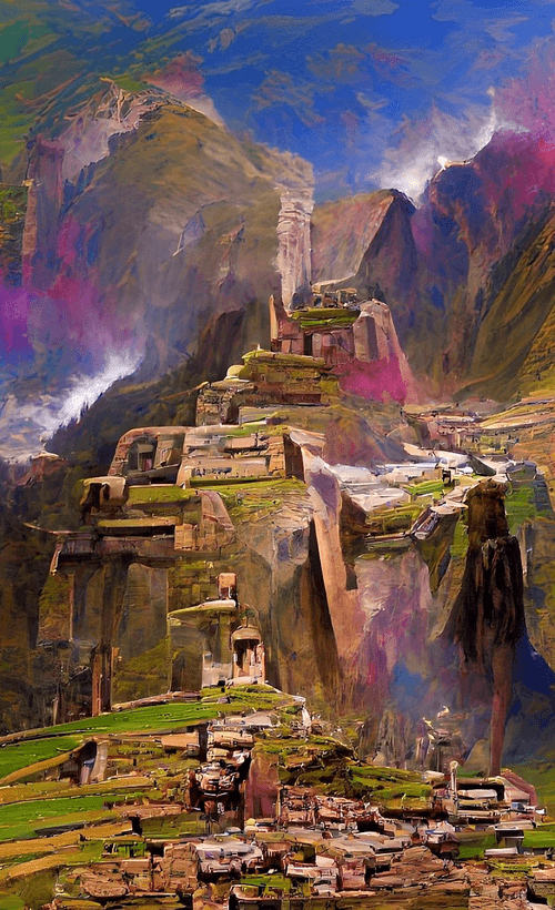 Machu picchu ancient city / Peru