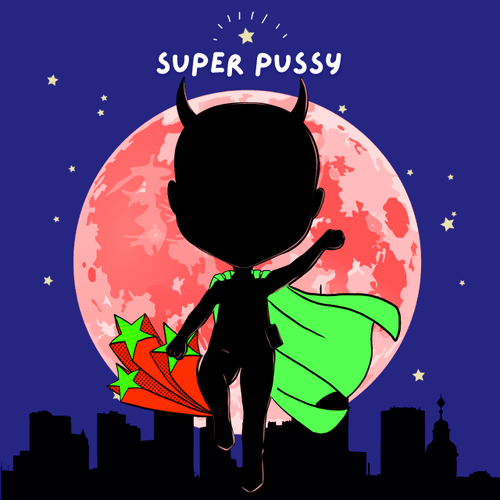 SuperPussy Coloring Book