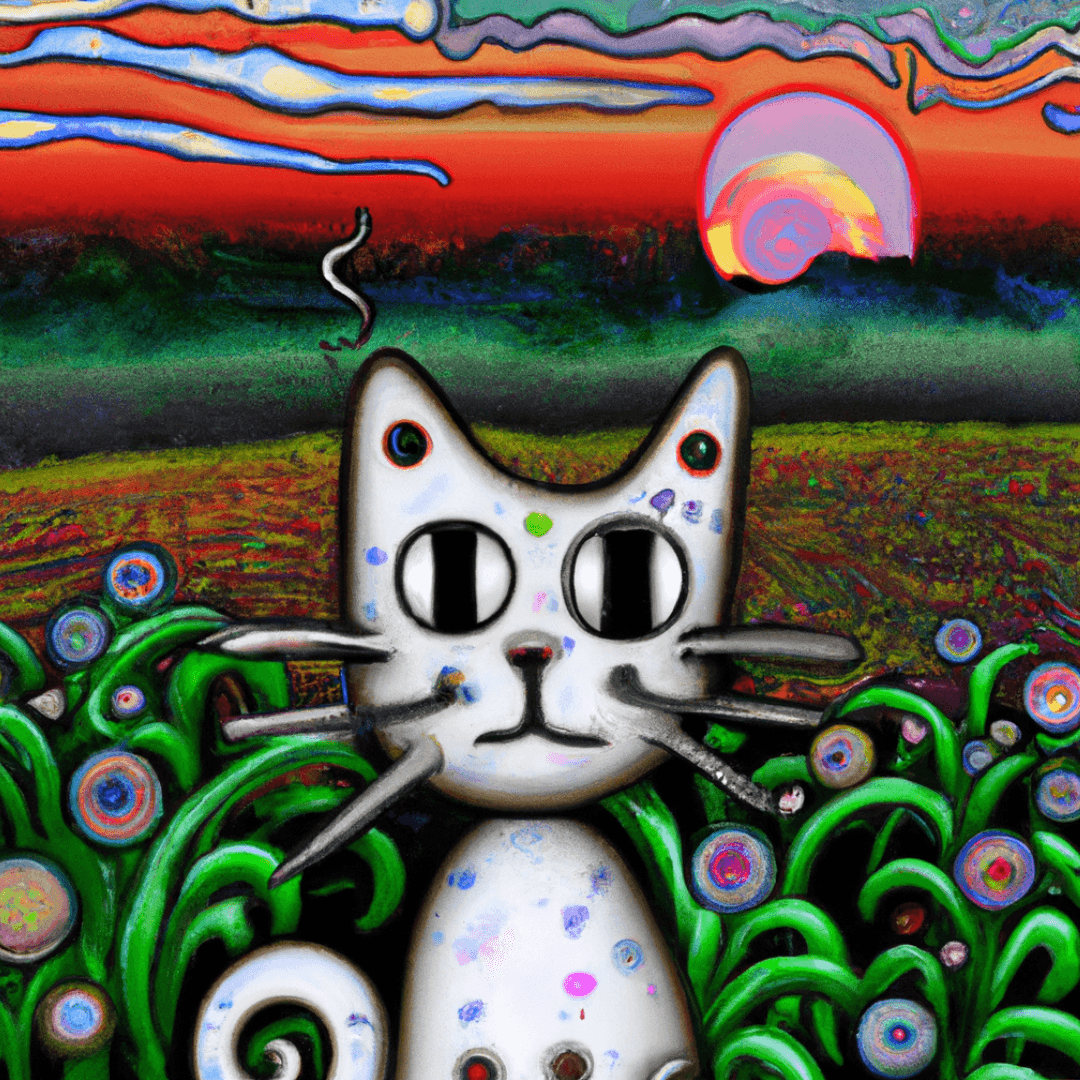 Metaverse AI Critters:  Wide-eyed cat #1/1