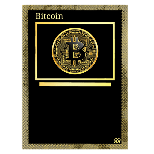 Bitcoin (Black/Gold) Crypto-Collectible Card