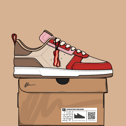 Signature Sneaker 'Bacon' - #035