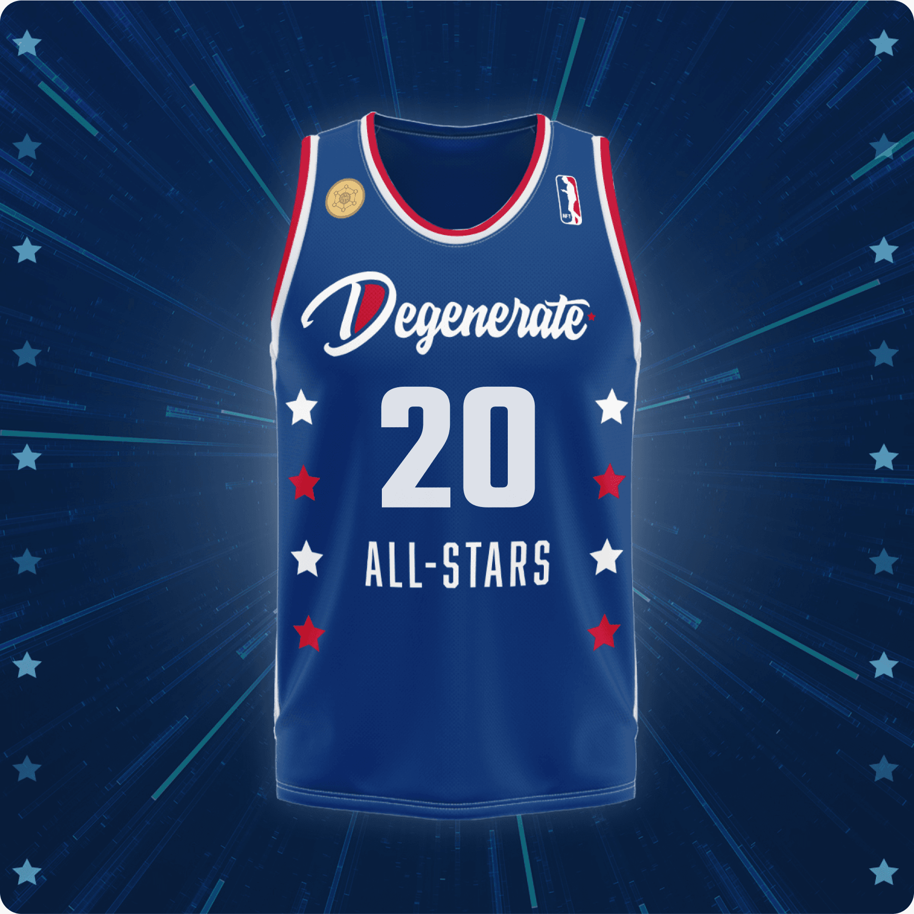 Degenerate All-Stars Jersey Blue #20