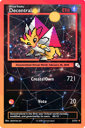 Decentraland etheredex card #5/15