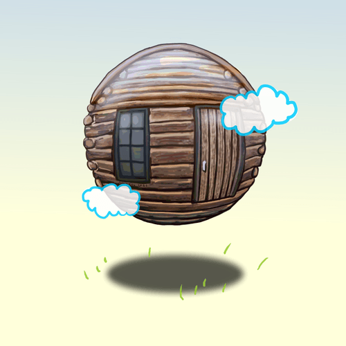 log cabin sphere