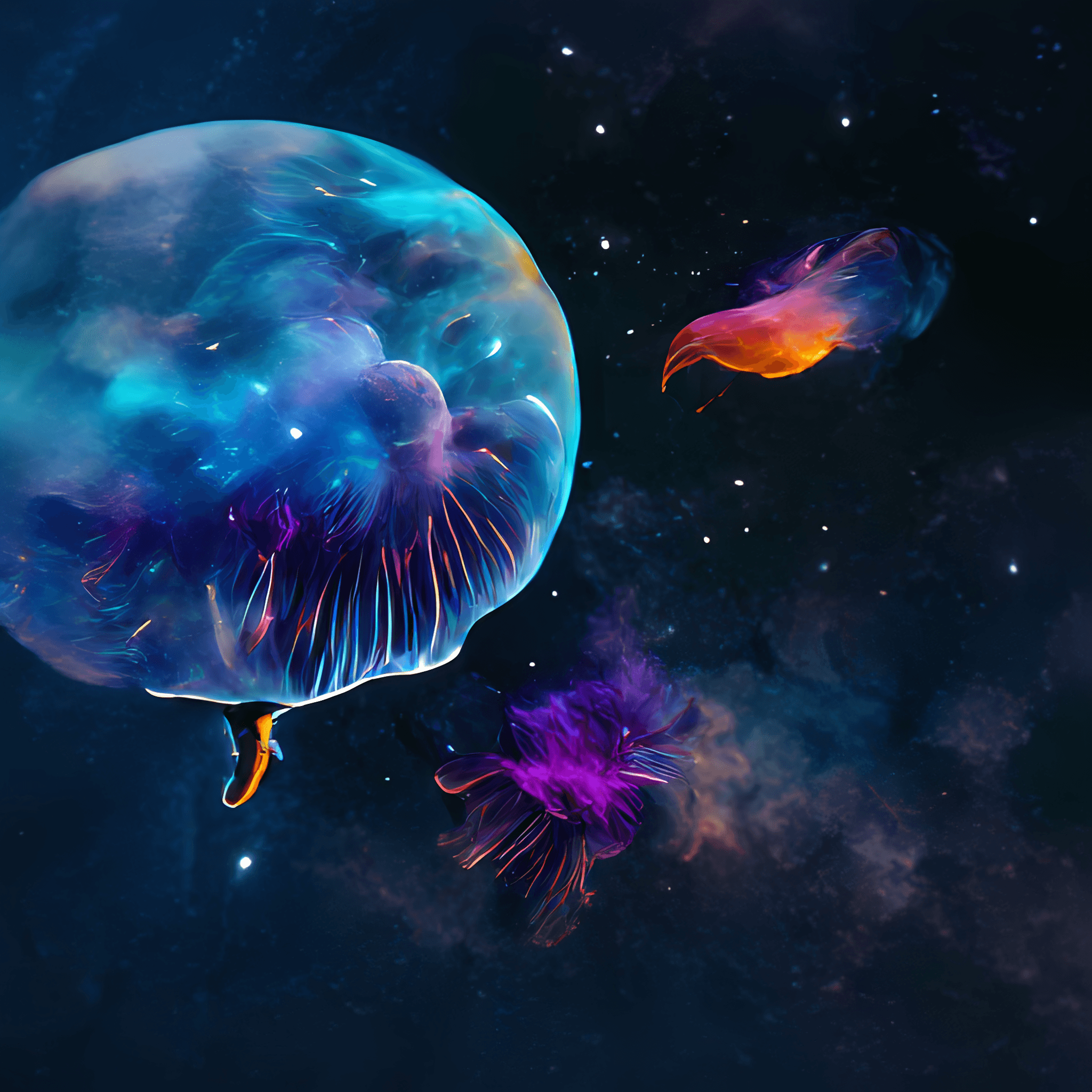 Jellyfish in Space Collection OpenSea