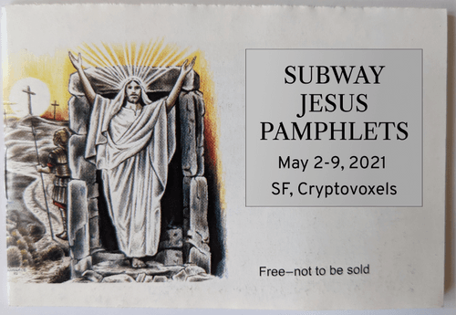 Subway Jesus Pamphlets Flyer 2
