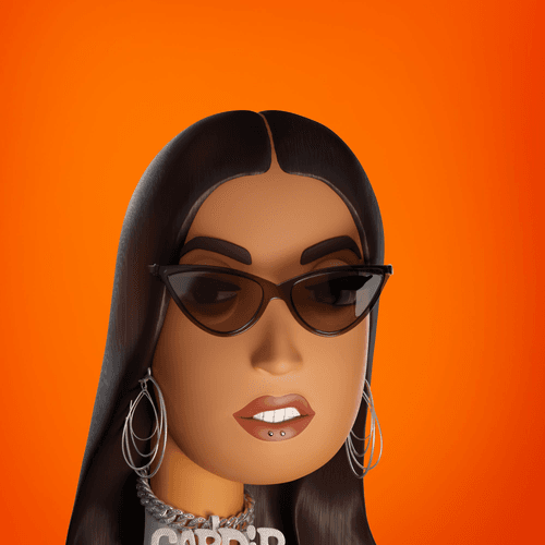 3D Rap Punk #035 - Cardi B
