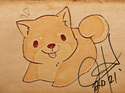 Lil Chibi Doge Sketch 