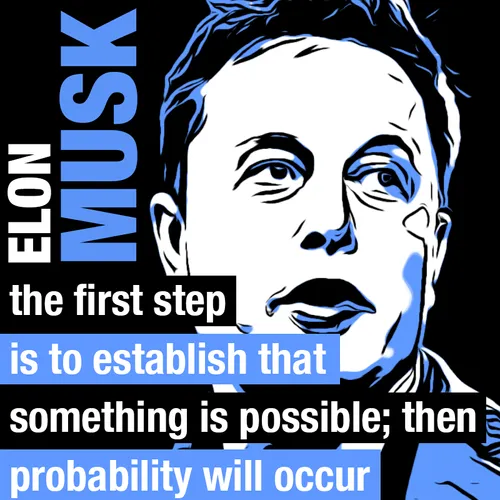 Elon Musk (1/10) - Blue Edition