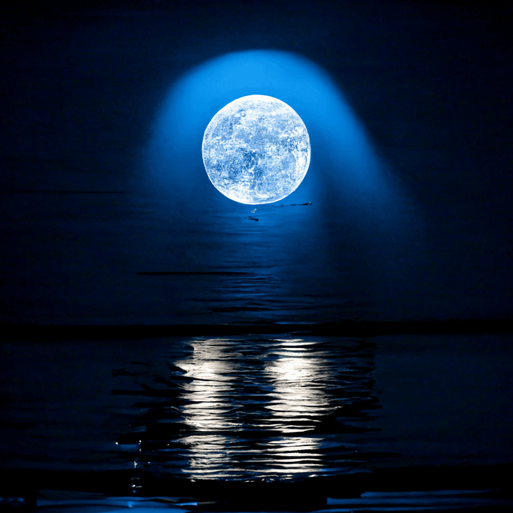 #1 Blue moon at summer night