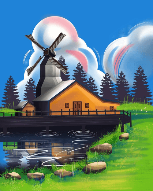 VILLAGE WIND MILL 1/1