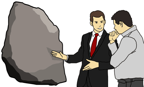 Ether Rock Salesman