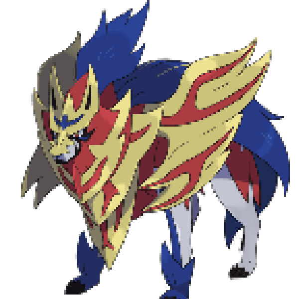 Zamazenta Crowned Shield sprite/patrón/diseño Hamabeads