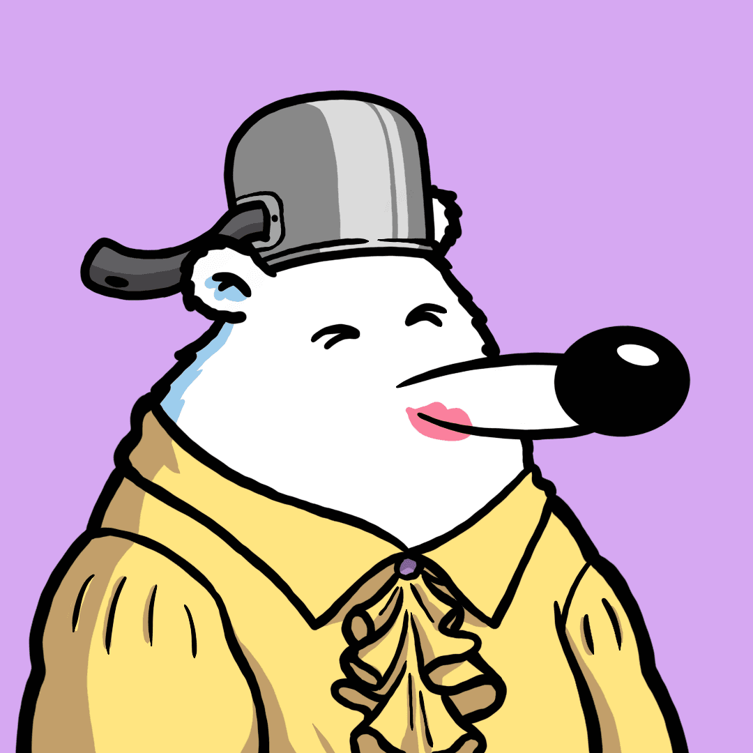 Fluffy Polar Bear #1302