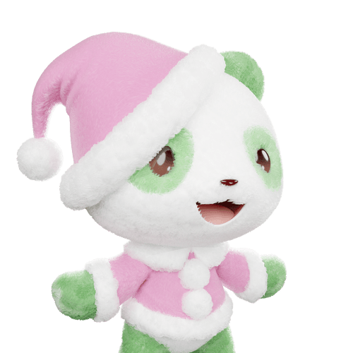 3D LEELEE-Santa-Green-Fluffy-#20444