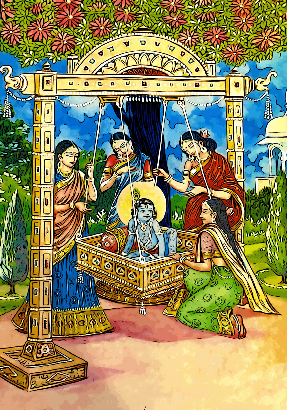 Krishna Series - Mischievous yet Charming Childhood - Gods Of India NFT |  OpenSea
